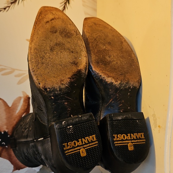 Dan Post | "Sidewinder" Black Western Boots | Sz 8.5| Festival, Boho, Southwest - Picture 5 of 9